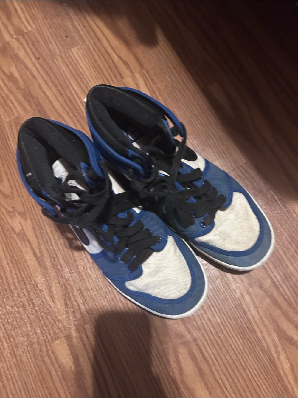 Nike Men's High-Top Sneakers in Blue and White